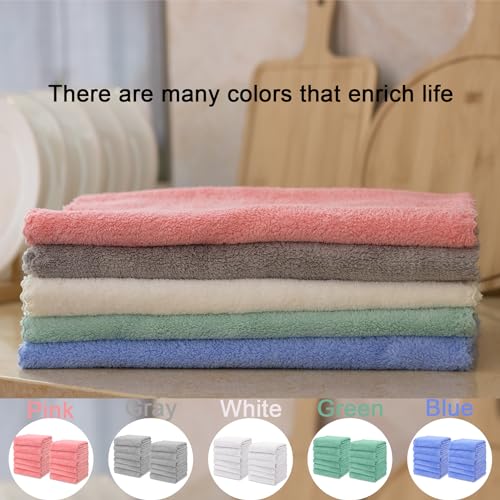 kimteny 12 Pack Microfiber Kitchen Dish Towels for Washing Dishes, Pink - color: Pink, size: 13x28 - 12 Pack