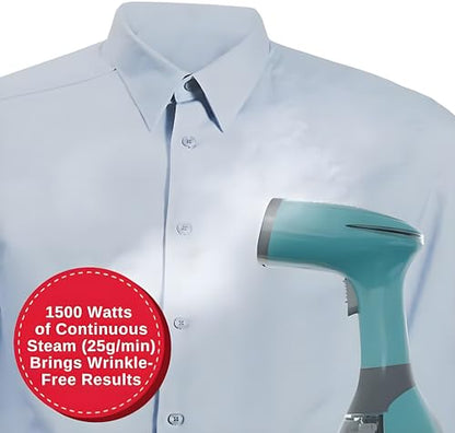 SINGER® Handheld Garment Steamer, 1500W Power, 280ml Detachable Water Tank