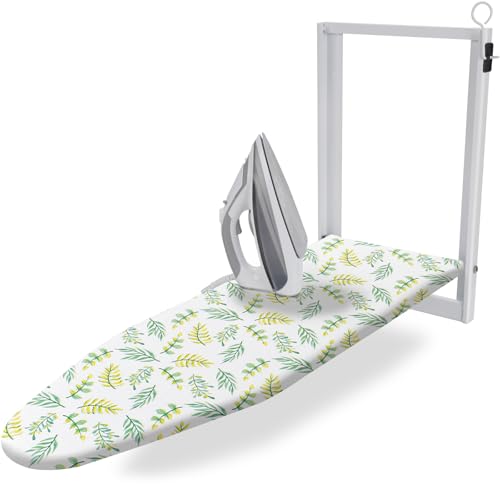 SheeChung Wall Mounted Ironing Board 36"X12",Foldable Ironing Board,Yellow - style: 36x12-Wall Mounted Green