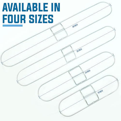 Kleen Handler Commercial Dust Mop Frame 24 Inch, Hardwood Floors, 12-Pack - color: Steel Frame - 24 Inch, size: 12 Pack