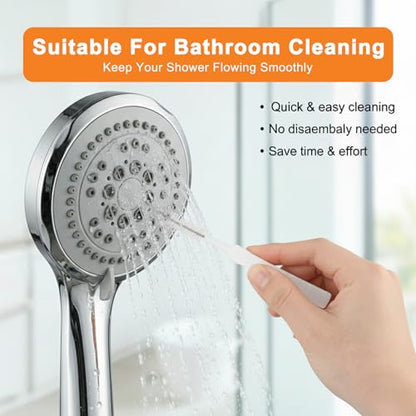 90 Pcs Shower Head Cleaner Set, Small Hole Nozzle Unclogger Tool with Stainless Steel Pins & Detail Cleaning Brushes, Unclogging Picks for Showerhead, Faucet and 3D Printer