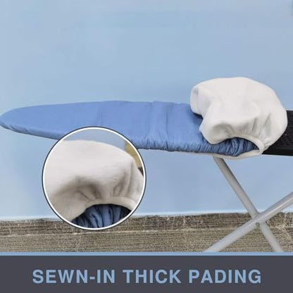 VividPaw Ironing Board Cover and Pad, Standard Size 15x54, Thick Padding - color: Blue, size: 15" x 54"