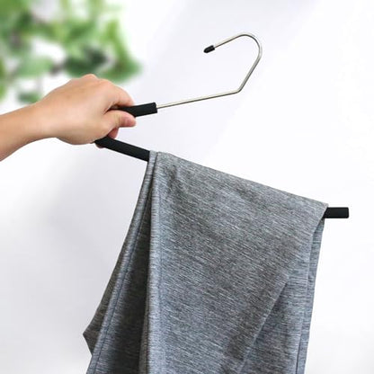 Open Ended Pants Coat Hangers, 20 Pack Non-Slip Foam Padded Pants Hangers, Space Saving Heavy Duty for Jeans, Trousers, Slacks - size: 20 Pack