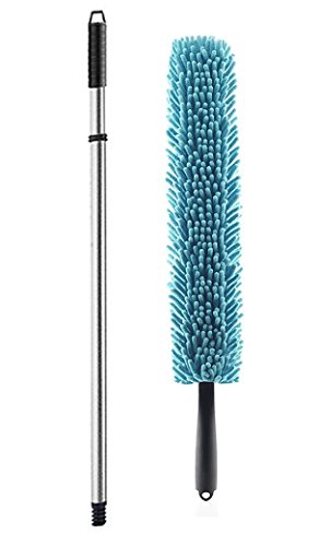 Fuller Brush Bendable Microfiber Extending Duster - Bending Micro Fiber Dust Cleaner w/Long Handle for Home Cleaning & Dusting - Flexible Head for Web Free TV, Ceiling & Furniture - style: Fuller Bendable Extending Duster