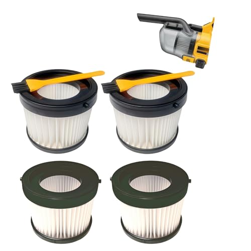 Compatible With Ddewollt Vacuum Filter DCV501HB DCV5011H Attachments (4pk) - style: 4PK DCV501HB Filters + 2PK Brushes