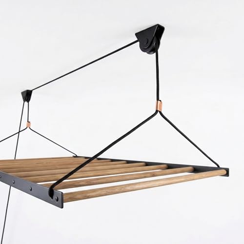 Ceiling Laundry Drying Rack w/Pulley System (36 INCHES) - size: Standard (36"x20")