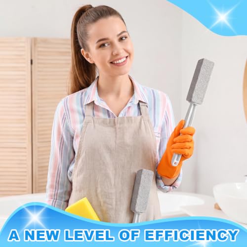 15 Pack Pumice Stone Toilet Bowl Cleaner with Extra Long Handle - style: Long Handle