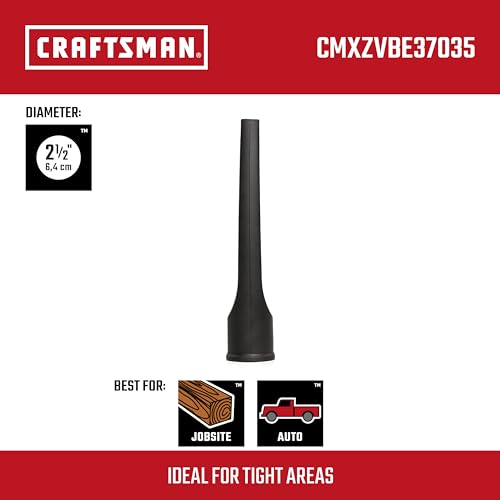 CRAFTSMAN CMXZVBE37035 2-1/2 in. Crevice Tool Wet Dry Vac Attachment - style: Crevice Tool
