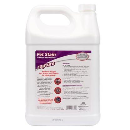 Capture Pet Stain & Odor Remover - Enzyme Pet Odor Eliminator - 1 Gallon - size: 128 Fl Oz (Pack of 1)