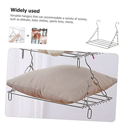 MAGICLULU Multi-Functional Shoes Drying Rack Balcony Stainless Steel Shoe Hanging Racks Drying Clothes Clothes Dryer Window Drying Outdoor Hanging Drying