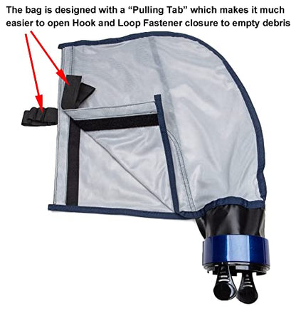 ATIE Innovative Design Pool Cleaner Double Chamber All Purpose SuperBag 39-310 with Hook and Loop Fastener Closure for 3900 Sport and P39 Pool Cleaners SuperBag 39-310 - style: 1 Pack