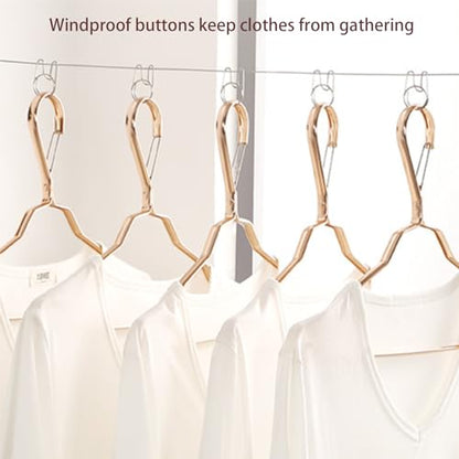 Retractable Clothesline Indoor Clothes Line for Hanging Dry and Wet Clothes on Heavy Duty Outdoor Clothing Lines 16.7 ft (White) - color: White