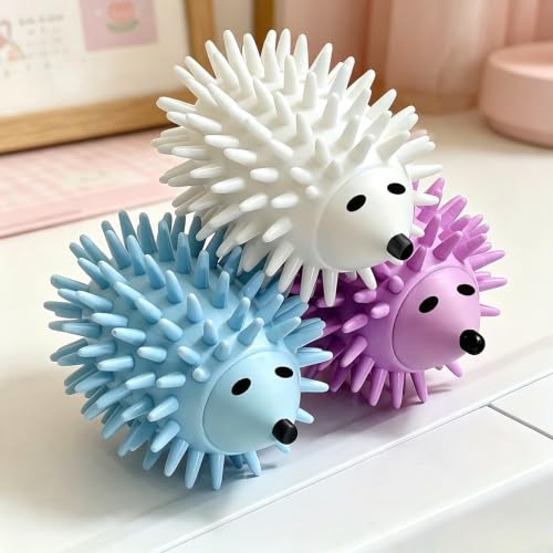 2PCS Laundry Dryer Balls Premium Reusable Hedgehog Shape Dryer Balls,Random