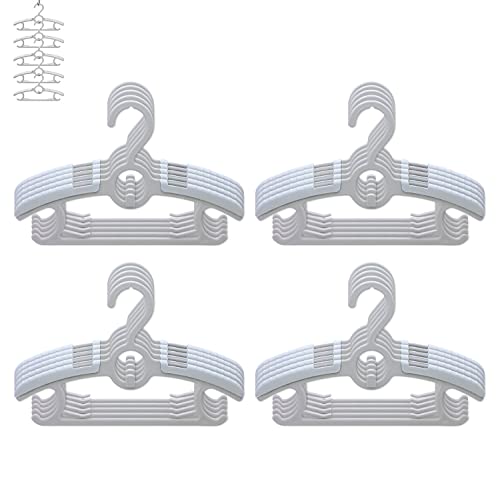 Baby Closet Hangers,20Pack Space Saving Kids Hangers Grey - color: Gray, size: 20 pieces