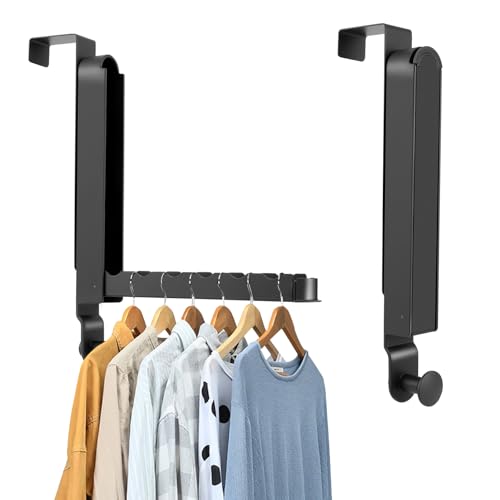 Over The Door Drying Rack, 2 Pack Grey Foldable Clothes Hanger Doors Hooks - color: Gray, size: 2 Pack
