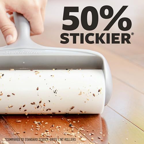 Scotch-Brite 50% Stickier Large Surface Lint Refill, 240 Sheets Total,4Pack - size: 4 Refills