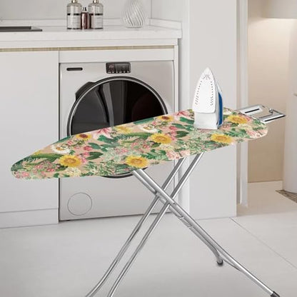 Cactus Ironing Board Cover, Heat Reflective and Stain Resistant 15x54 Thick Padding Heavy Duty Iron Board Replacement Cover - color: Cactus Floral