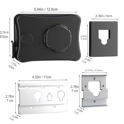 Anti-Sagging Clothes Line Thickened Steel Wire Retractable Clothesline Heavy Duty Clothesline Wall Mounted Matte Black Finished - size: 5.1 m Anti-Sagging and Retractable ClothesLine