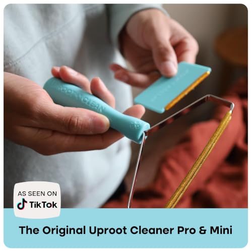 Uproot Cleaner Pro Pet Hair Remover & Mini - Pet Hair Removal Tool Multi Fabric Edge & Carpet Scraper - Cat for Couch, Cat Towers, Car Detailing The Furry-Situation Survival Kit