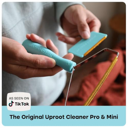 Uproot Cleaner Pro Pet Hair Remover & Mini - Pet Hair Removal Tool Multi Fabric Edge & Carpet Scraper - Cat for Couch, Cat Towers, Car Detailing The Furry-Situation Survival Kit