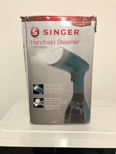 SINGER® Handheld Garment Steamer, 1500W Power, 280ml Detachable Water Tank