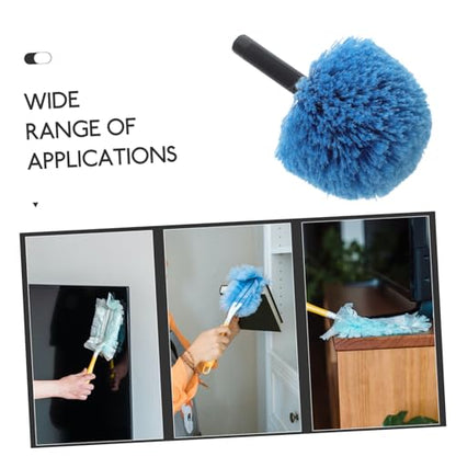 Cobweb Duster Brush Head Replacement High Ceiling Duster Brush Cobweb Web Head Outdoor Clean Broom Spiderweb Pole Ceiling Long Washable High Car