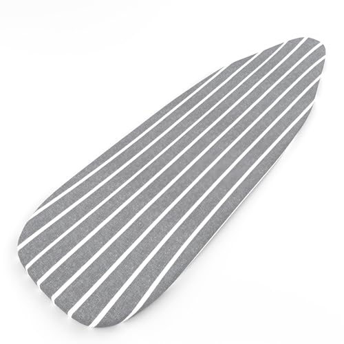 Encasa XO Ironing Board Cover and Pad, Thick Felt 54"x18" - color: Roma Grey Stripes, size: X-Large