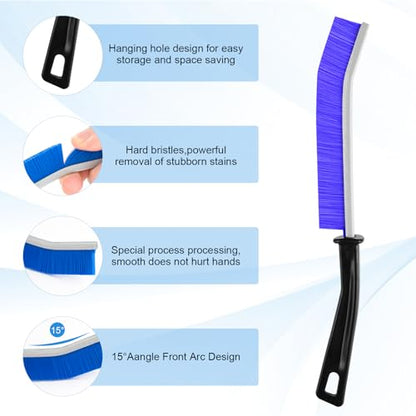 13Pcs Crevice Cleaning Brushes, Hard Bristle Deep Cleaning Tools for Gaps