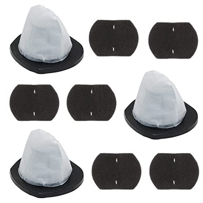 3 Pack 2030 Vacuum Filter & 6 Pack 2030 Foam Filter Compatible with Bissell Vacuum Cleaner Models 2030, 20303, 20306, 20307, 20309, 2030H, 2030V, 2030X, 2030Z - size: 3 Vacuum Filters & 6 Foam Filters