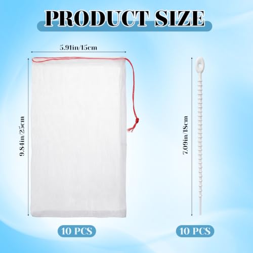 10Pcs Lint Traps for Washing Machine Hose Nylon Washing Machine Filter Bag
