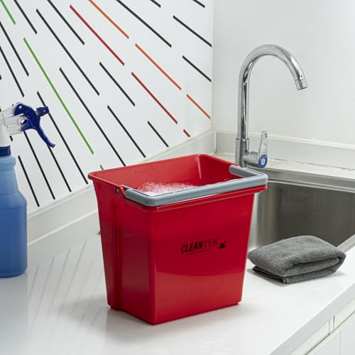 Restaurantware 6 qt Red Cleaning Bucket - color: Red, size: 6 Quarts