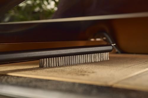 Ooni Wire Brush & Scraper – BBQ and Pizza Stone Cleaner, Grill Cleaner, Outdoor Cooking Tools, Barbecue Utensils - Long Handle - size: Long - 28” x 1.4” x 1.65”
