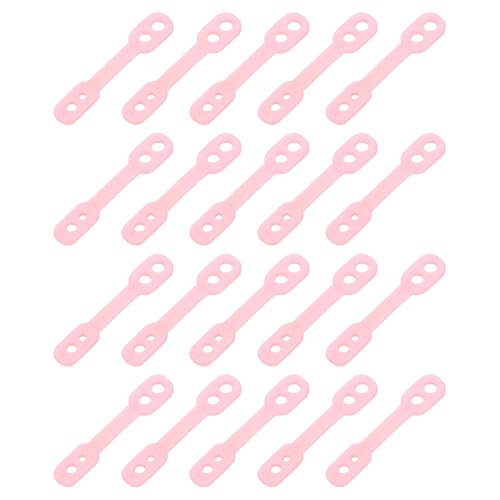 uxcell 40Pcs Clothes Hanger Windproof Plastic Strip Hook, Anti-Slip Off Windproof Fixed Buckle, Anti-Drop Strips Hanger Fixation for Outdoor Indoor Pink - color: Pink