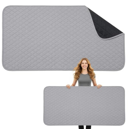 Tegeme 30 x 60 Inch Ironing Mat, Heat Resistant Foldable Iron Board Pad - size: 30×60 Inch