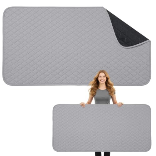 Tegeme 30 x 60 Inch Ironing Mat, Heat Resistant Foldable Iron Board Pad - size: 30×60 Inch