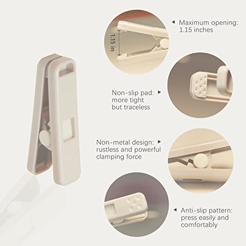 Strong Plastic Clothespins-16 Pack Heavy Duty Laundry Clothes Pins, Strong Clips, Non-Slip Clothes Pegs, Chip Clips, Hanger Clip, Rustless, Windproof, Heatproof-Gray - color: Gray