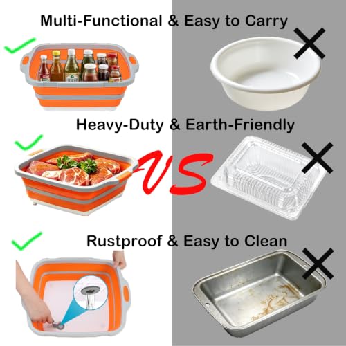 Foldable outdoor chopping board