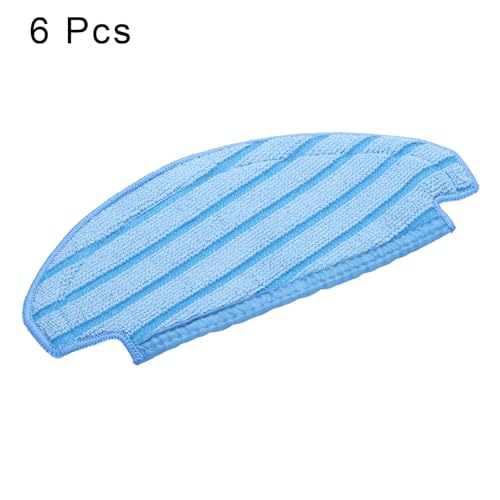MECCANIXITY 6Pcs Washable Cloth Mop Pads Cotton Robot Vacuum Cleaner Accessories for Ecovacs for Deebot 920 950 T5 T5 Max, T5 Power/ N8/ N8 Pro/ N8 Pro+/N10 Plus Replacement Pads