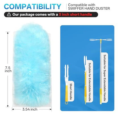 40 Count Duster Refills, Double-Sided 360° Duster Refills with 1 Handle - size: 40 pcs