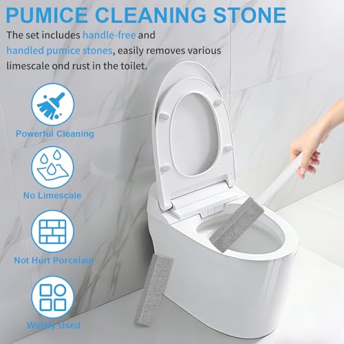6 Packs Pumice Stone Toilet Bowl Cleaner, Pumice Stone for Cleaning, Powerfully Cleans Hard Water Rings, for Cleaning Toilets, Bathtubs, Grills, Swimming Pools, Sinks - size: 6 Pack