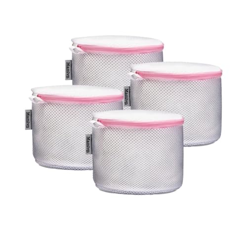 Mamlyn Mesh Bra Bags for Washing Machine, Lingerie wash Bags for Laundry - size: 4 Small 6X6