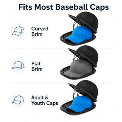 Hat Washer Cage, Multi-Functional Cap Care Bag: Say Goodbye to Flat Brims, Travel-Friendly, Ball Cap Washer Frame for Flat & Curved Hats.2-Pack Black - color: Black, size: 2pcs