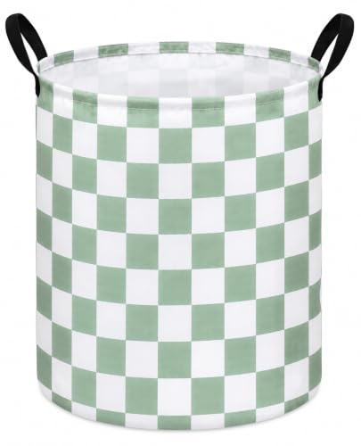 Sage Green Storage Basket Girls Storage Bins Baby Nursery Hamper for Boys and Toy Box Gift Baskets for Home,Office,Home Decor - color: Sage Green