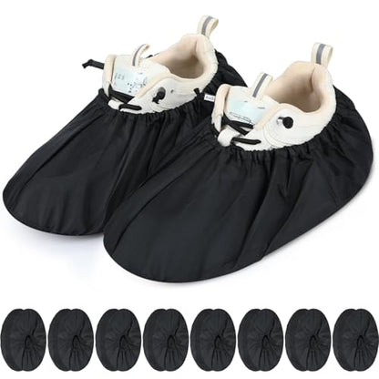 Frienda 8 Pairs Reusable Shoe Covers Waterproof Non Slip Floor,Medium - size: Medium