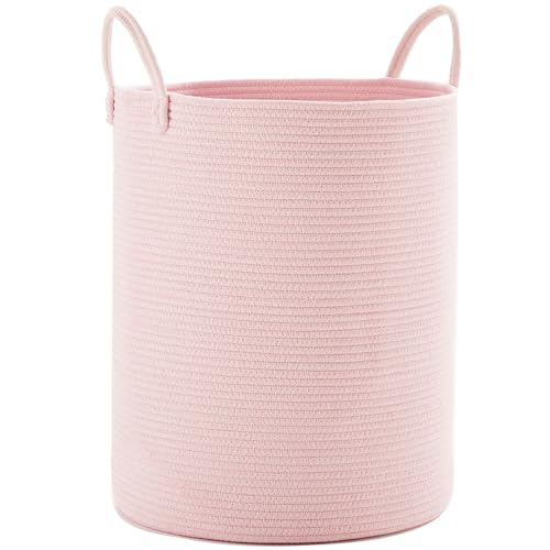 80L Extra Large Pink Hamper Laundry Basket for Baby Girls - color: Pink, size: Extra Large (80L)