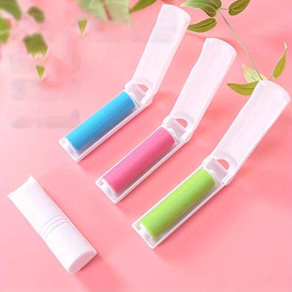 6pcs Reusable lint Roller, Reusable Foldable Portable Clothes Washing Carpet Sheets dust Suction Brush Picker Set Cleaner,Pet Hair Remover Brush (6, Blue) - color: Blue