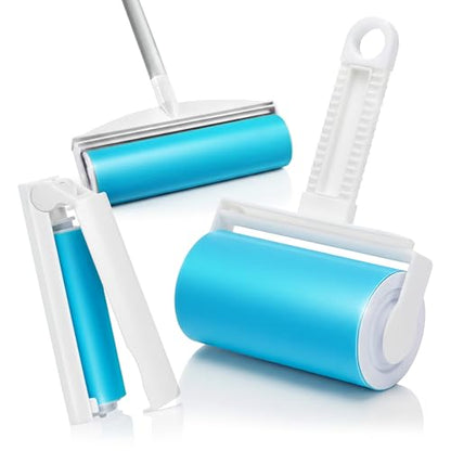 Schticky 3-Piece Lint Roller Set, Reusable & Washable, Pet Hair Remover