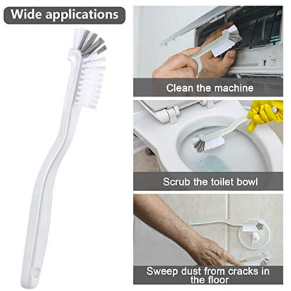 Patelai 4 Pcs Cleaning Brush Sets Small Scrub Household Use, White, Blue