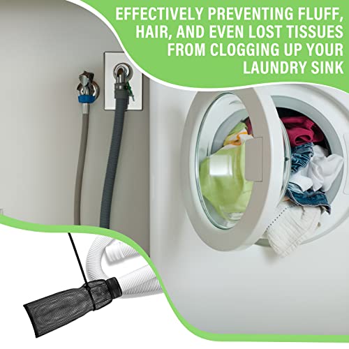 Shappy 24 Pack Washing Machine Lint Traps with Cable Ties (Black) - color: Black