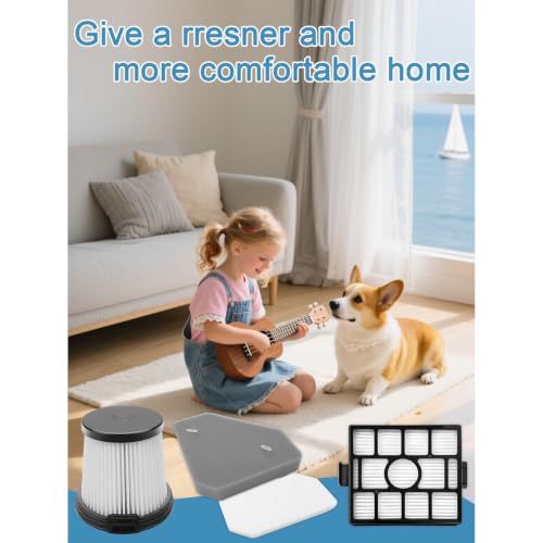 BU3521 Filter Kit Compatible with Shark BU3120 BU3521 XFBU3000
